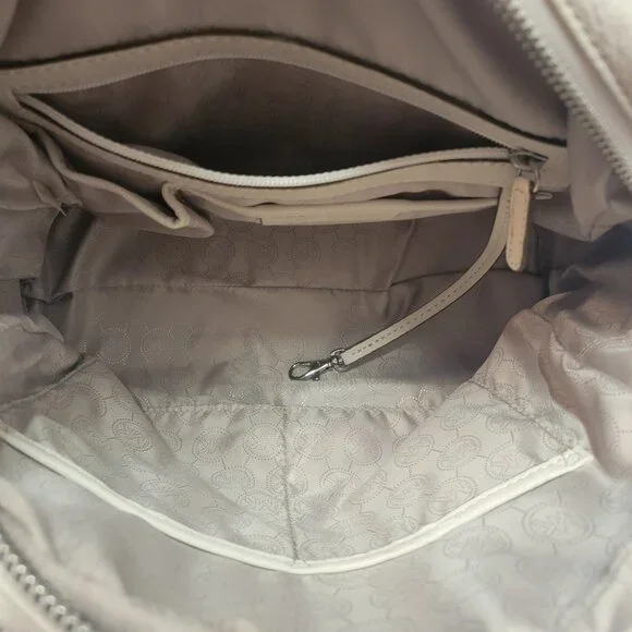 MICHAEL Michael Kors Knox Large Satchel- Vanilla